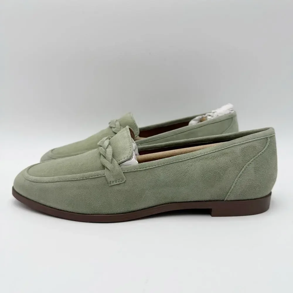 Seychelles Womens Afternoon Stroll Loafers Size 7.5 Sage Green Suede NIB
